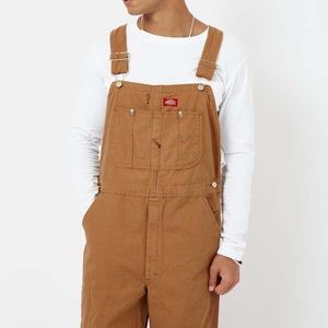 Dickies - Classic Bib Overalls - Rinsed Brown Duck